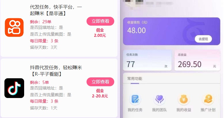 新手副业首选！视频代发接单，领任务发视频，长期稳定不费劲儿-野草资源库