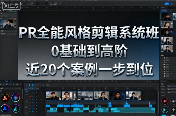 PR全能风格剪辑系统班,0基础到高阶,近20个案例一步到位-野草资源库