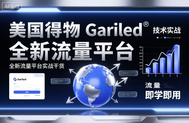 美国得物Gariled技术实战，全新流量平台实战干货，即学即用-野草资源库