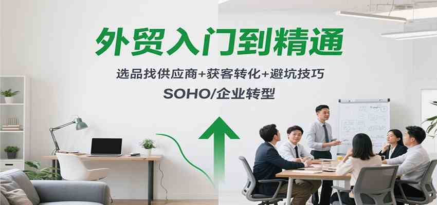 外贸入门到精通，选品找供应商+获客转化+避坑技巧，SOHO/企业转型-野草资源库