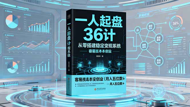 一人起盘36计：从零搭建稳定变现系统，实现低成本创业，月入五位数+-野草资源库
