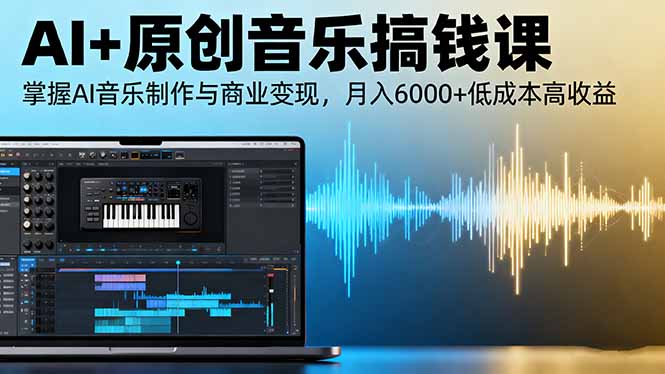 AI+原创音乐搞钱课:掌握AI音乐制作与商业变现,月入6000+低成本高收益-野草资源库