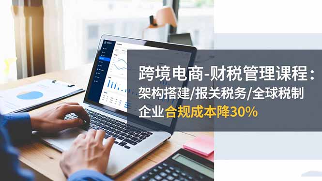 跨境电商-财税管理课程：架构搭建/报关税务/全球税制，企业合规成本降30%-野草资源库